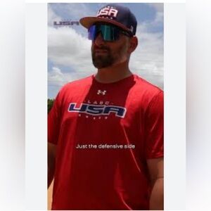 Under Armour Red LABC USA Men's Shirt NWT Plus Size 3XL